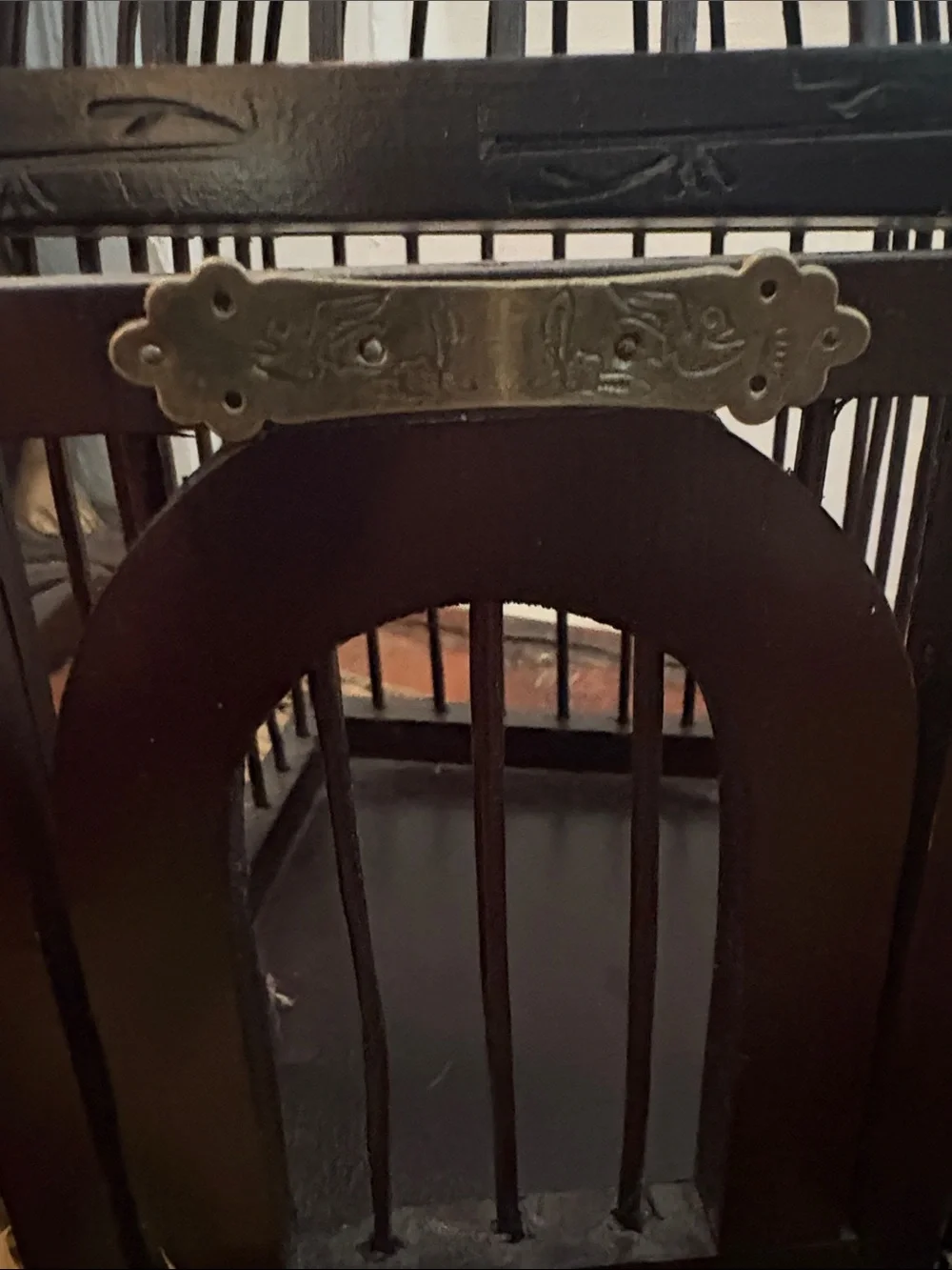 Vintage Wooden Birdcage unbranded